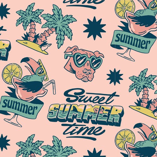 summer pattern design