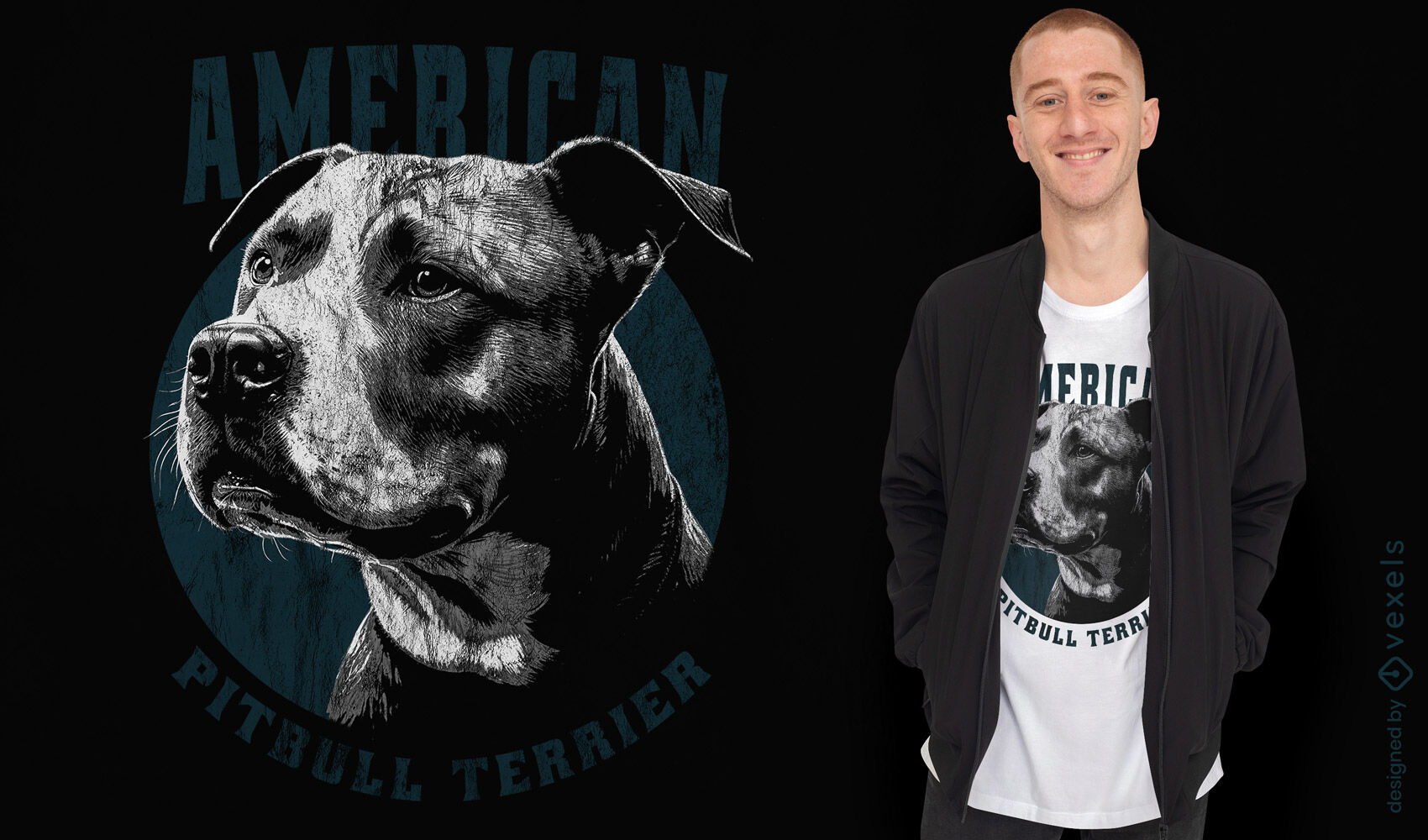 American Pit Bull Terrier t-shirt design